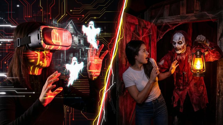 Read more about the article VR vs. Live Actors: The Future of Haunted Attractions
